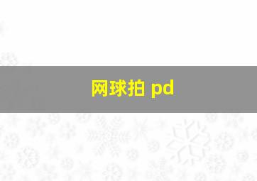 网球拍 pd